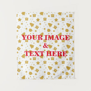 Personalized Custom Your Own Photo & Text Tapestry
