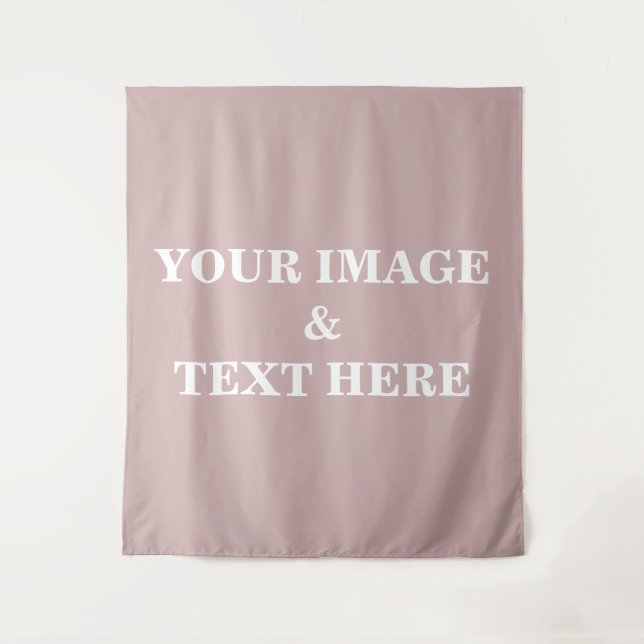 Personalized Custom Your Own Photo & Text Tapestry (Front)