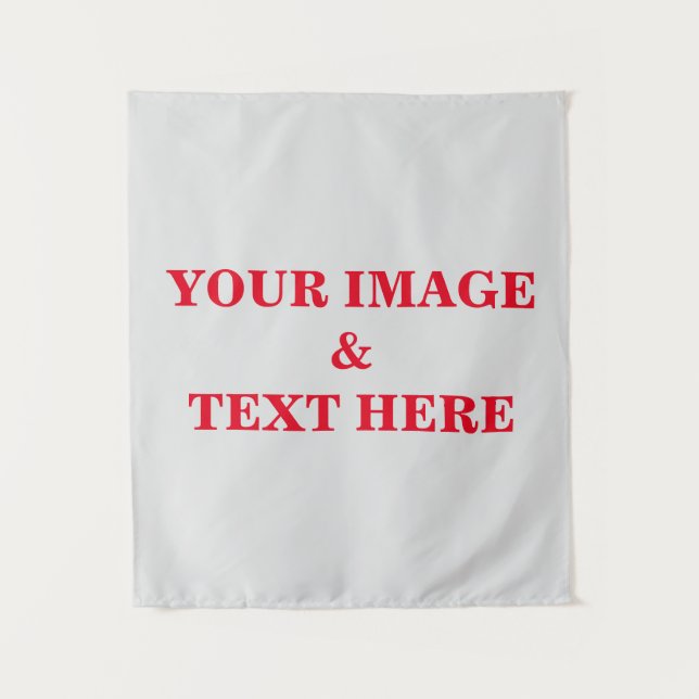 Personalized Custom Your Own Photo & Text Tapestry (Front)