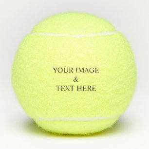 Personalized Custom Your Own Photo & Text  Tennis Balls