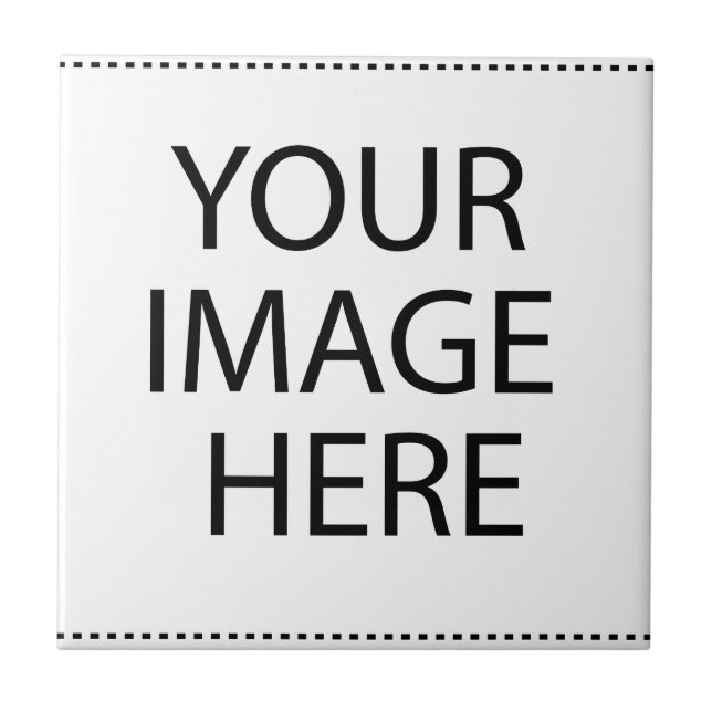 Personalized Custom Your Own Photo & Text Tile (Front)