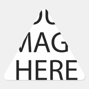 Personalized Custom Your Own Photo & Text Triangle Sticker
