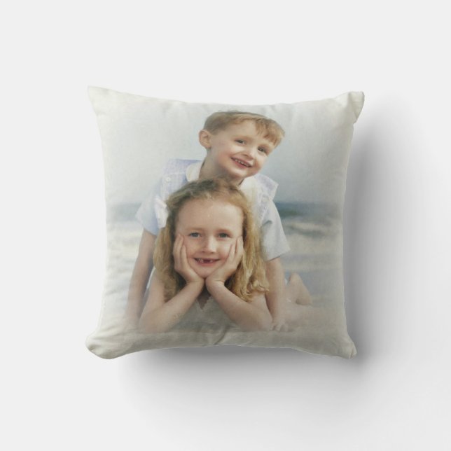 Personalized Custom Your Own Photo Throw Pillow (Front)