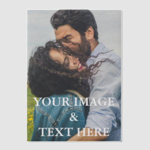 Personalized Custom Your Own Photo Vellum Invitations