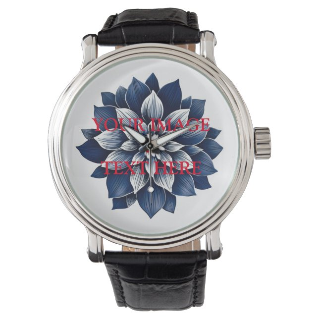 Personalized Custom Your Own Photo Watch (Front)