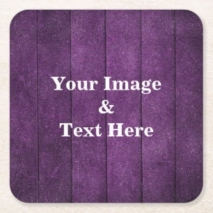 Personalized Custom Your Own Photo Wooden Square P Paper Coaster