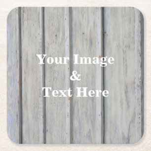 Personalized Custom Your Own Photo Wooden Square P Paper Coaster