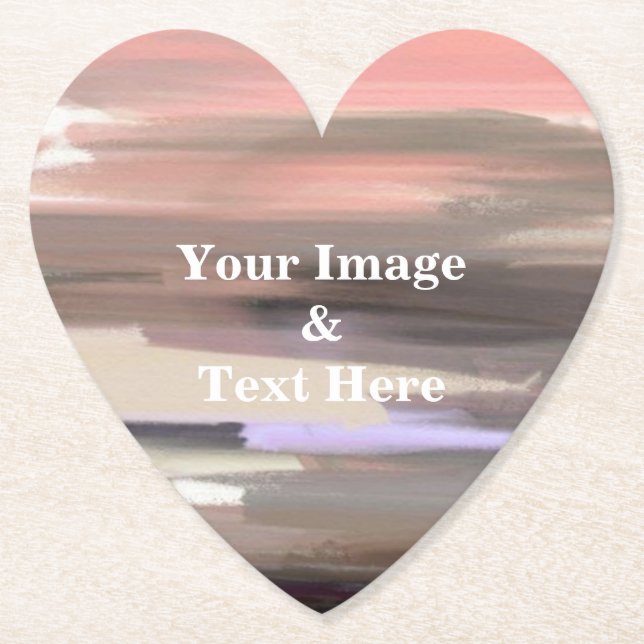 Personalized Custom Your Own Photo Wooden Square P Paper Coaster (Front)