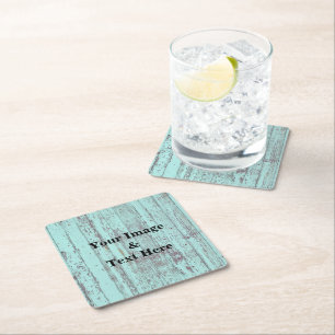 Personalized Custom Your Own Photo Wooden Square P Paper Coaster