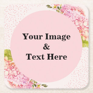 Personalized Custom Your Own Photo Wooden Square P Square Paper Coaster