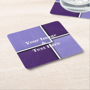 Personalized Custom Your Own Photo Wooden Square Paper Coaster