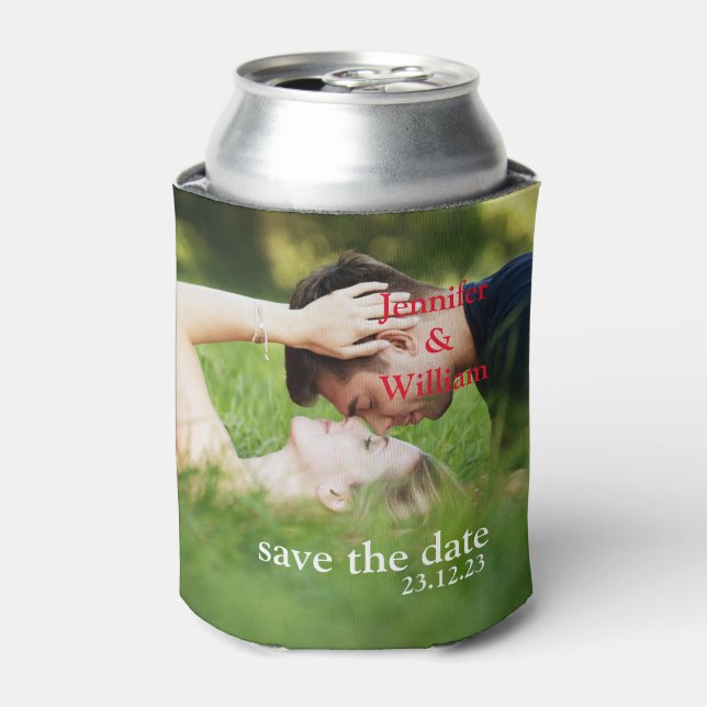 Personalized Custom Your Own Wedding Photo Can Coo Cooler (Can Front)