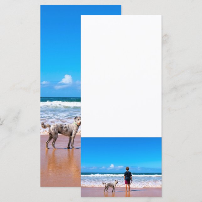 Personalized Custom Your Pet Photo Menu (Front/Back)