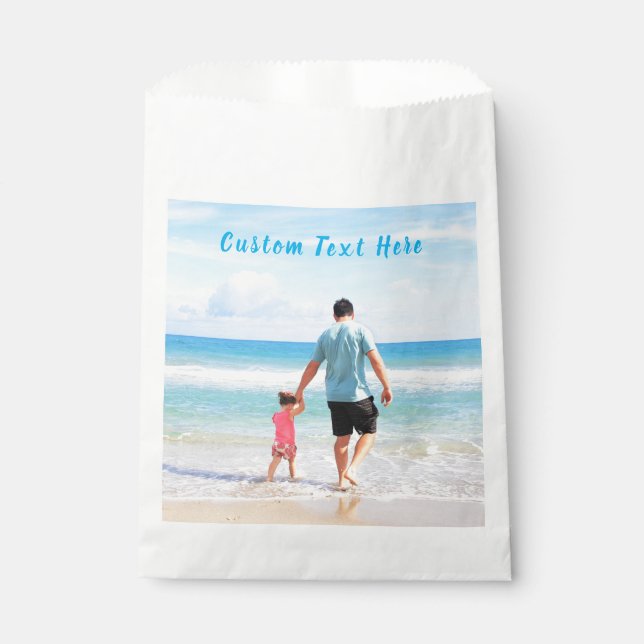 Personalized Custom Your Photo and Text Favour Bag (Front)