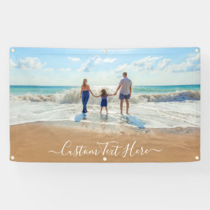 Personalized Custom Your Photo Banner with Text