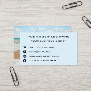 Personalized Custom Your Photo Business Card