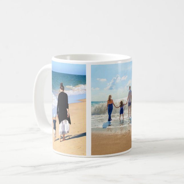 Personalized Custom Your Photo Collage Coffee Mug (Front Left)