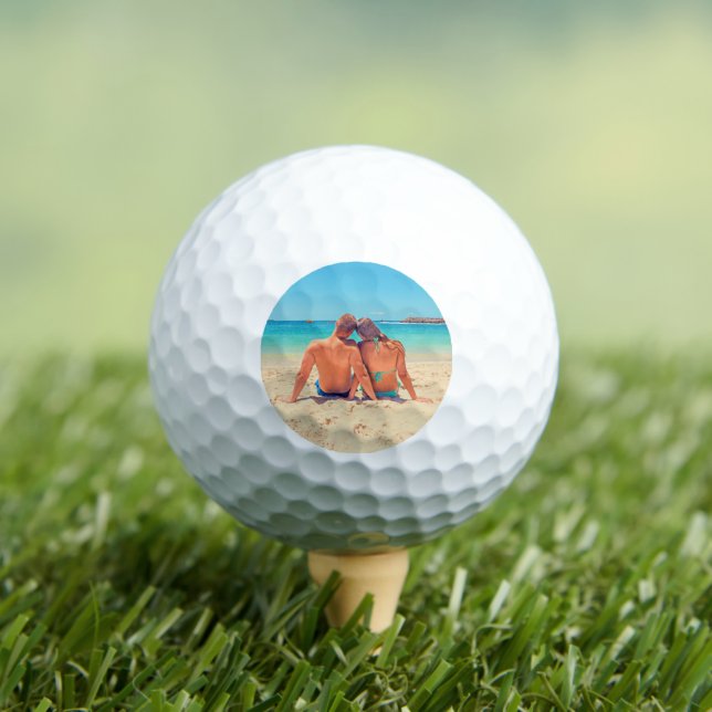 Personalized Custom Your Photo Golf Balls Gift (Insitu Tee)