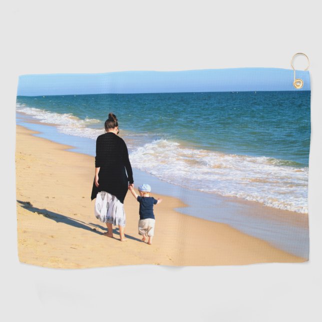 Personalized Custom Your Photo Golf Towel (Horizontal)