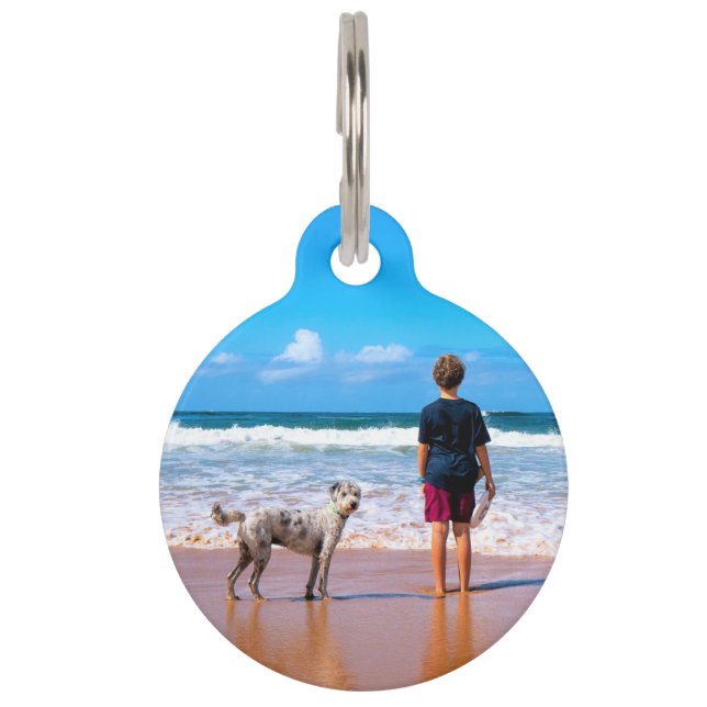 personalized Custom Your Photo Pet ID Tag (Front)