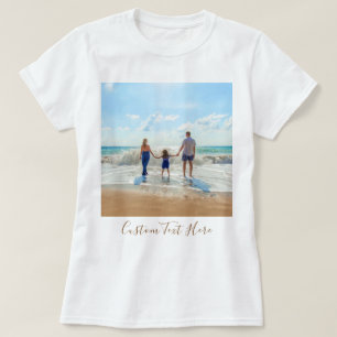 Personalized Custom Your Photo T-Shirt with Text