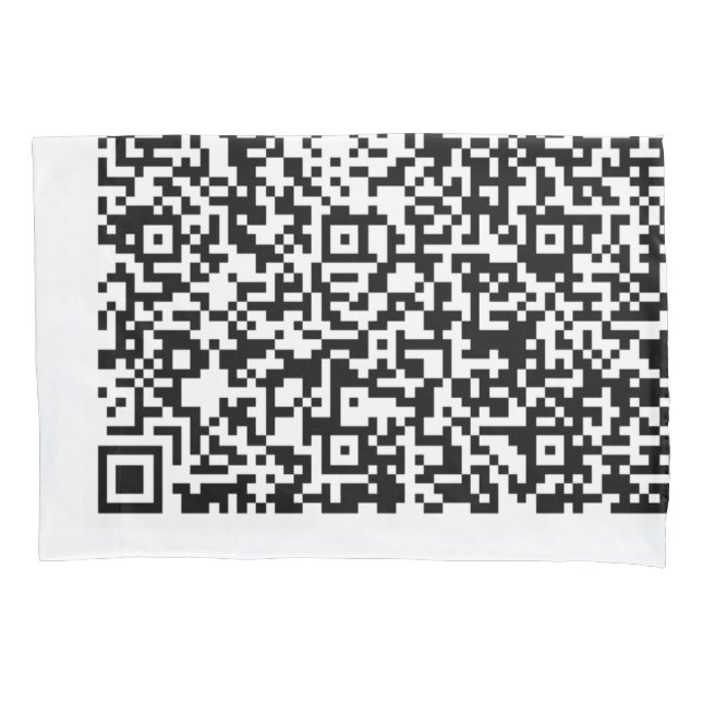 Personalized Custom Your QR Code Pillow Case (Front)