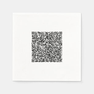 Personalized Custom Your QR Code Scan Info Napkins