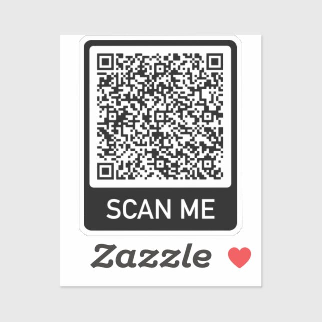 Personalized Custom Your QR Code Sticker Example (Sheet)