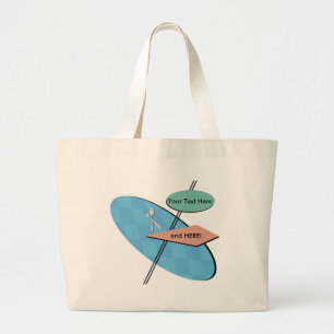 Personalized Customizable 50s Diner Totes