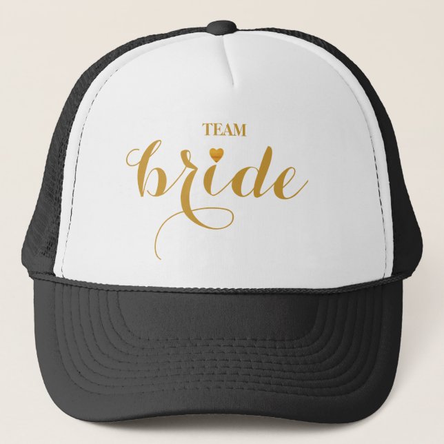 Personalized Customize Team Bride Trucker Hat (Front)