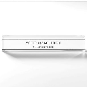 Personalized Customized Desk Name Plate