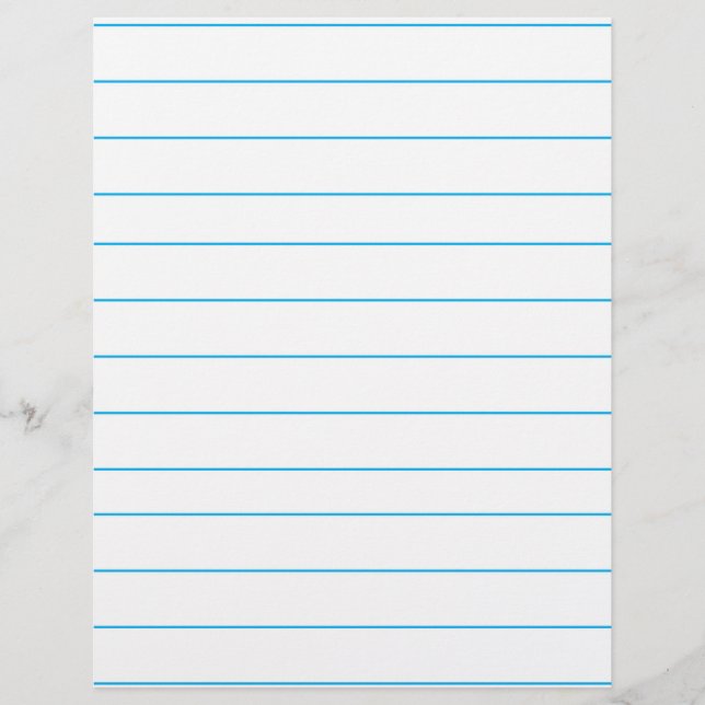 Personalized Customized Green Ruled Paper (Front)
