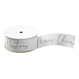 Personalized Customized Merry Christmas Grosgrain  Grosgrain Ribbon