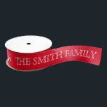 Personalized Customized Merry Christmas Grosgrain Ribbon<br><div class="desc">You can add your favourite photo. This is perfect gift idea. Personalize with your name and other text. This is  Custom Personalized Merry Christmas satin Ribbon</div>