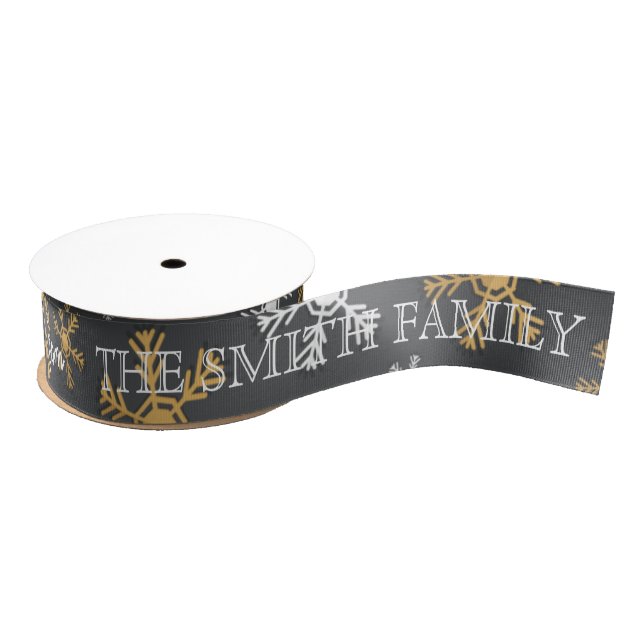 Personalized Customized Merry Christmas Grosgrain Ribbon (Spool)
