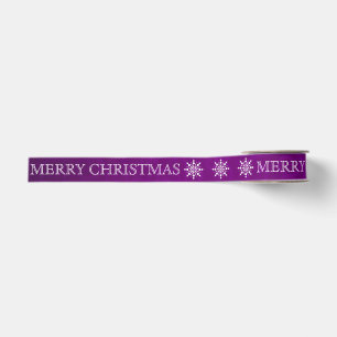 Personalized Customized Merry Christmas Grosgrain Ribbon