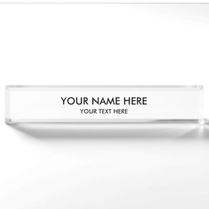Personalized Customized Nameplate