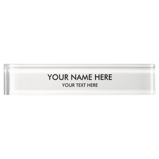 Personalized Customized Nameplate (Front)
