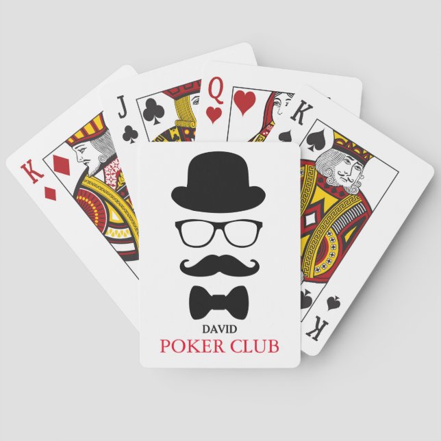Personalized Customized Poker Club Playing Cards (Back)