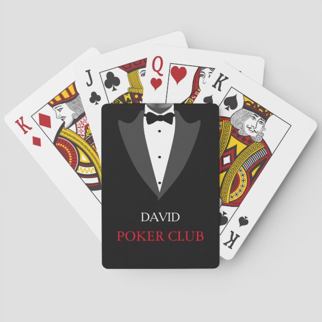 Personalized Customized Poker Club Playing Cards (Back)