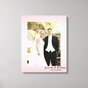 Personalized Customized Wedding Photo Canvas Print