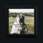 Personalized Customized Wedding Photo Gift Box<br><div class="desc">Add your wedding photo or anniversary picture to this gift box. Add your names and the date your were married.</div>