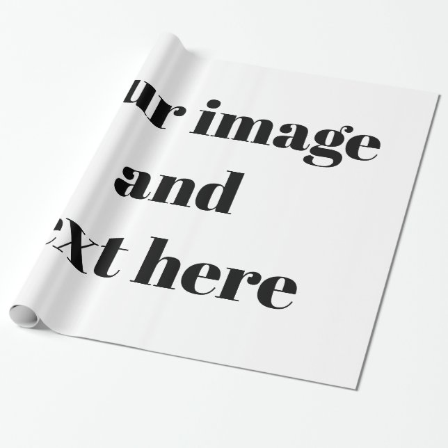 Personalized Customized Wrapping Paper (Unrolled)