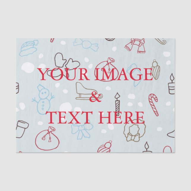 Personalized Customized Your Own Photo Tissue Pape Paper (Front)