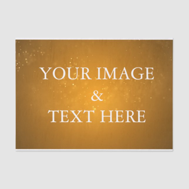 Personalized Customized Your Own Photo Tissue Pape Paper (Front)