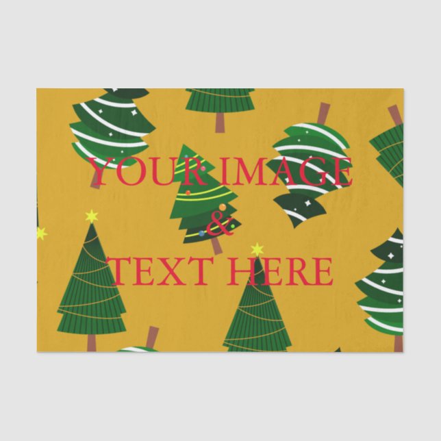 Personalized Customized Your Own Photo Tissue Pape Paper (Front)