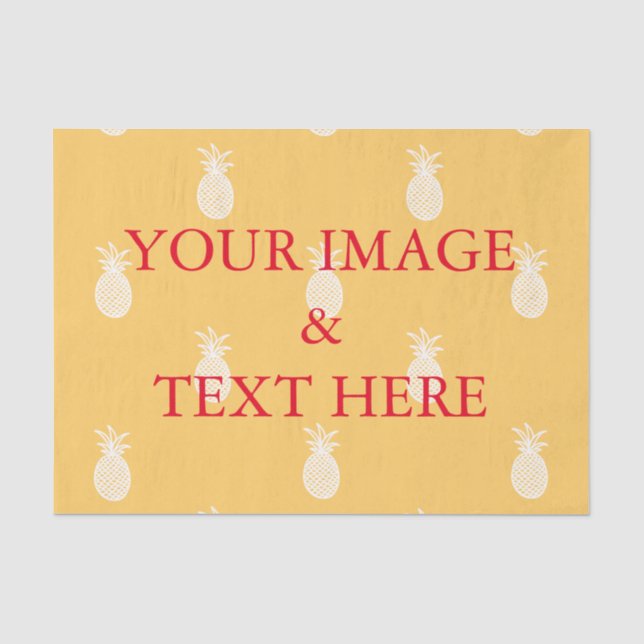 Personalized Customized Your Own Photo Tissue Pape Paper (Front)