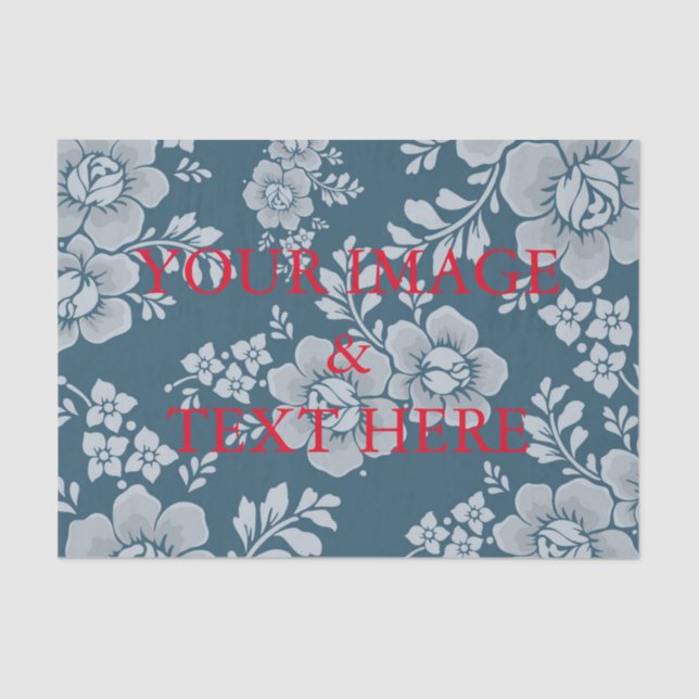 Personalized Customized Your Own Photo Tissue Pape Tissue Paper (Front)