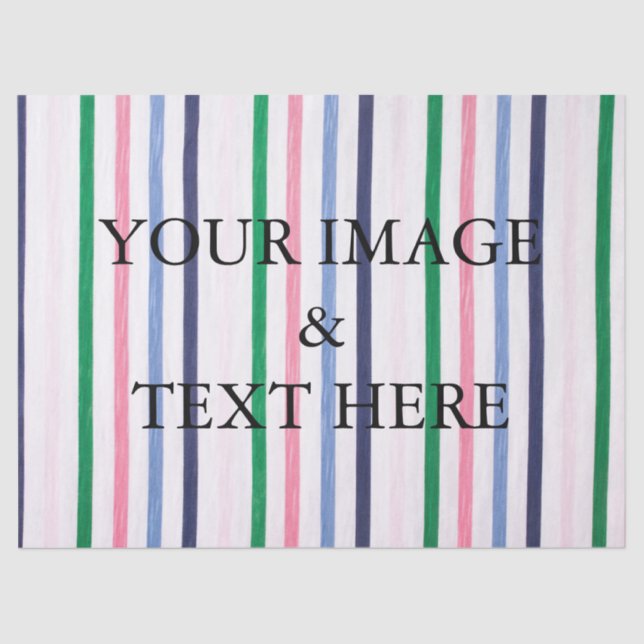 Personalized Customized Your Own Photo Tissue Pape Tissue Paper (Front)