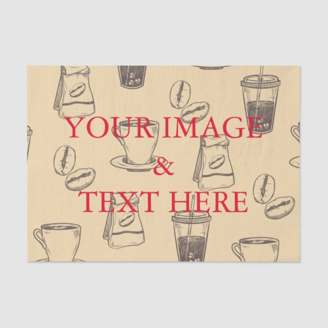 Personalized Customized Your Own Photo Tissue Pape Tissue Paper (Front)